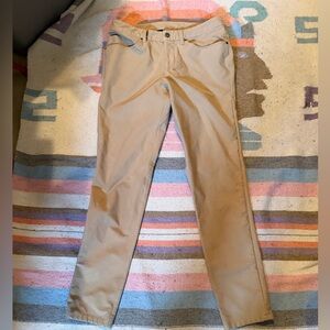 Lululemon ABC 5 Pocket Warpstreme Pants Men's 32 x 32 Tan Business Casual